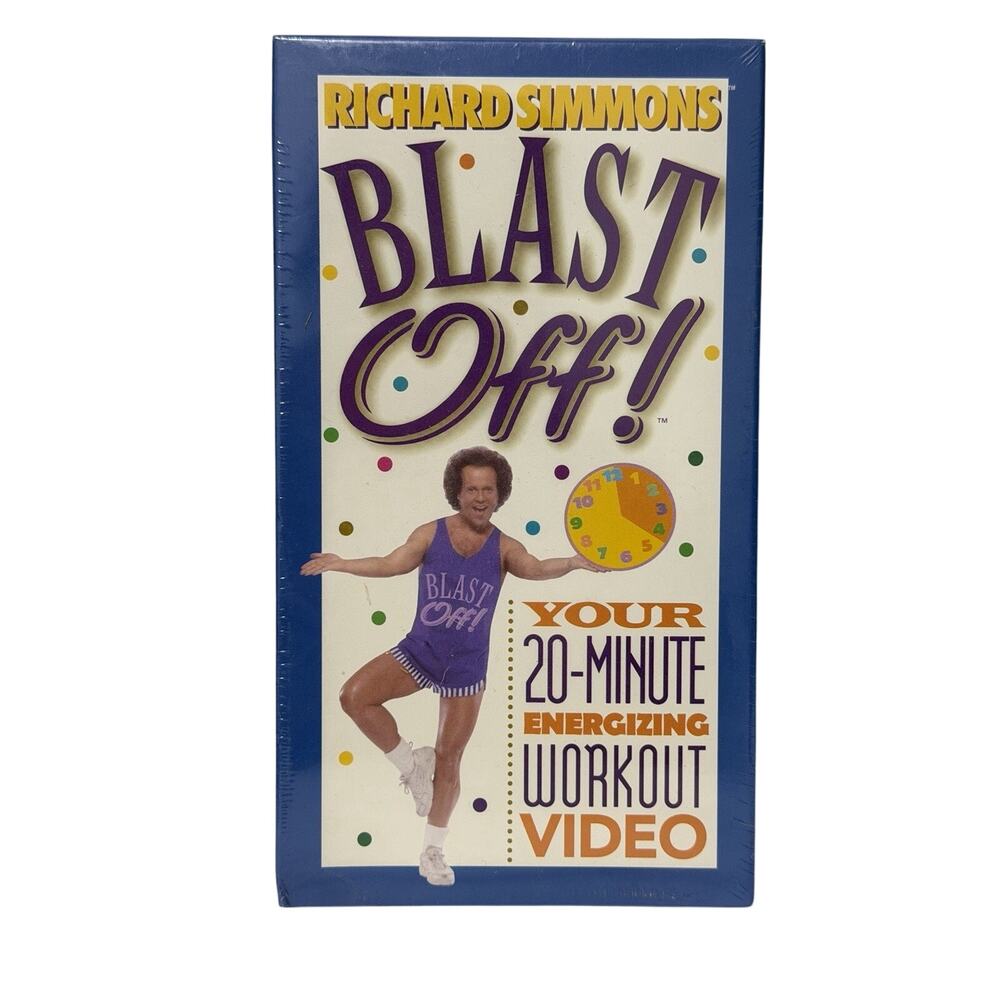 Richard Simmons Blast Off VHS Tape 20 Minute Workout 1999 New Sealed